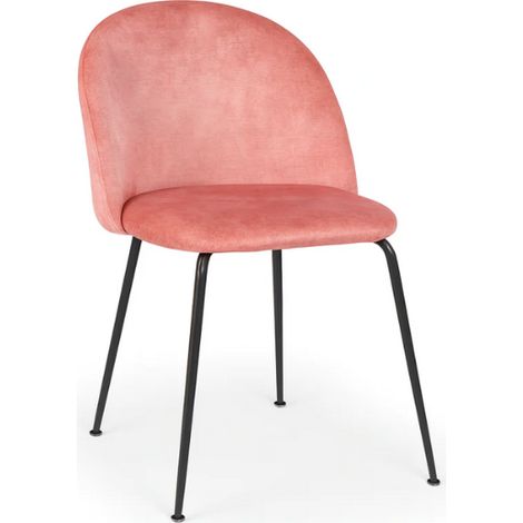 Cipro, Set di 2 sedie in velluto Rosa (45cm X 55cm H.79cm)  Duzzle (1/5)