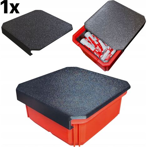 COPERCHIO PER CONTENITORI MILWAUKEE PACKOUT, ROBUSTO CON CLIP, PICCOLO NERO (1/4)
