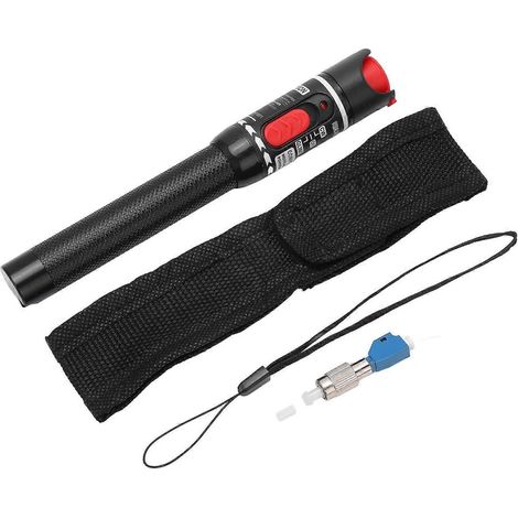 Stylo testeur de fibre optique 50 MW 50 km avec adaptateur FC vers LC, localisateur de défauts de câbles optiques