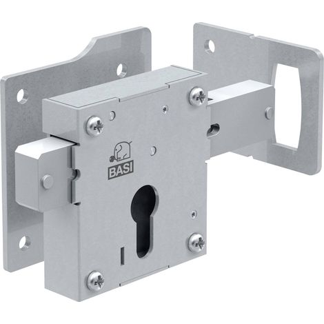 Serrure électrique 99000005 – Dimension mandrin 39mm – 6 tours – Compatible portes en bois – Installation DIN gauche/droite – Basi (1/5)