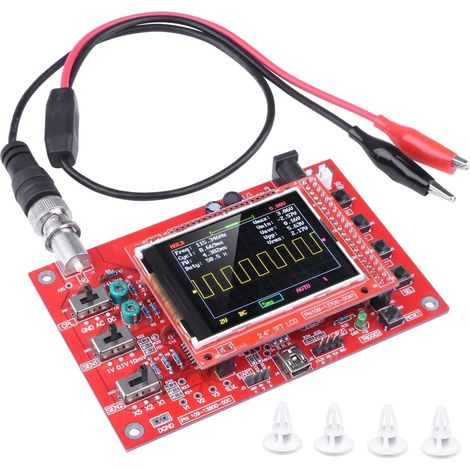 Oscilloscope numérique au Format de Poche, kit Open Source TFT 2,4 Pouces avec sonde, Version assemblée (soudé) (1/5)
