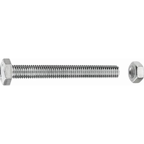 Connex Sechskantschrauben M10 x 50 mm - 10 Stück Edelstahl Maschinenschrauben