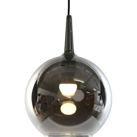 Lampara Techo Cristal 25X25X25 Ahumado (1/5)