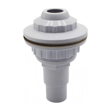 Buse d'arrivée d'eau pour piscine, buse de refoulement pour piscines à parois en acier, avec tête pivotante, diamètre 58 mm, raccordement pour tuyau de 32/38 mm. (1/5)
