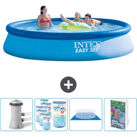 Intex Piscine Easy Set Ronde - 396x84 cm - 5-pièces SCB103 (1/5)