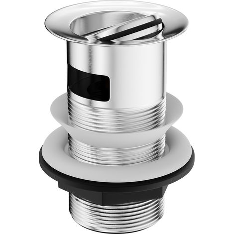 Polished Chrome Flip Over Slotted Basin Waste (1/5)