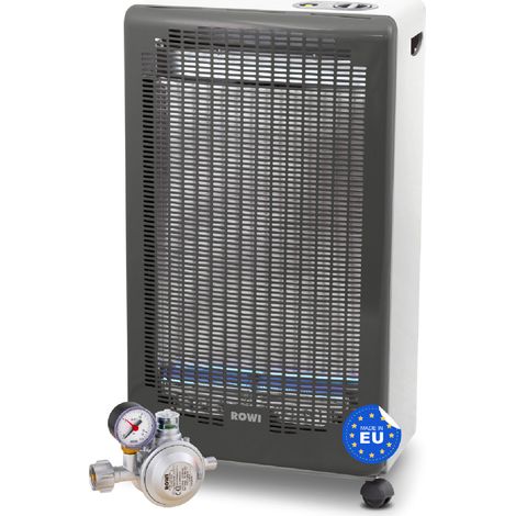 Gas-Heizofen 4,2 kW für Propan und Butan mit Piezozündung Weiß (1/5)