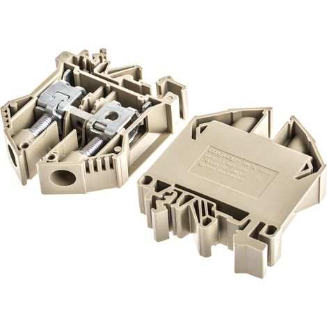 Bloc de jonction RS PRO, 2.5 35mm², Marron
