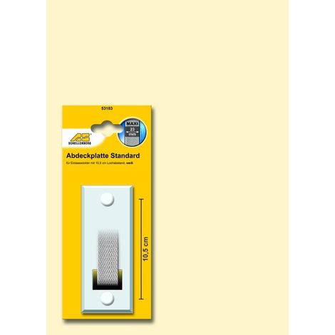 Schellenberg Espacement des trous de la plaque de recouvrement 10.5 blanc - 53103 (1/2)