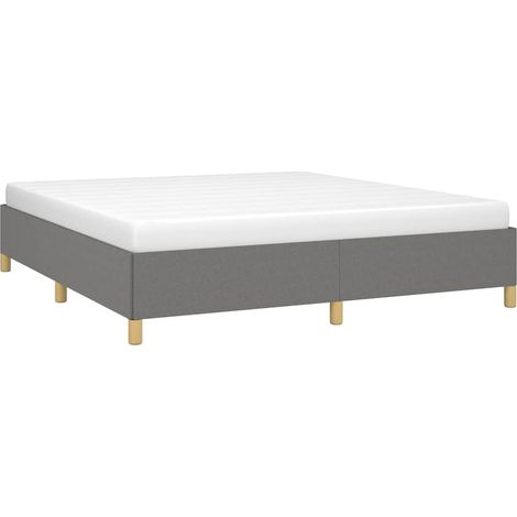 Giroletto senza Materasso Grigio Scuro 180x200 cm Tessuto vidaXL (1/4)