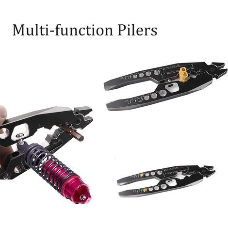 Multifunktionale Stoßdämpferklemmen, Metallflansch für RC-Car-Modelle (1/2)