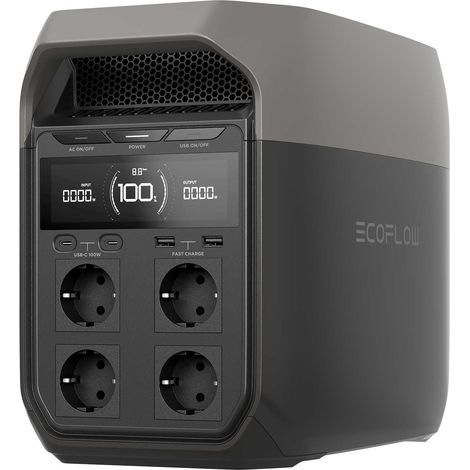 Station électrique ECOFLOW BP1025 – Protection IP65 – Batterie solaire 600W – Tension 12V – Usage extérieur – Longueur 30cm
