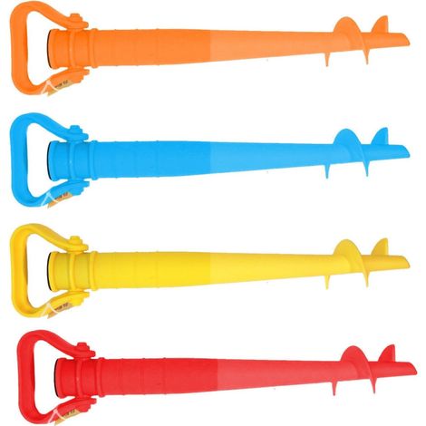 Trade Shop - Estaca De Soporte Para Perforador De Punta Para Excavación De Arena De Sombrilla De Playa - (1/4)
