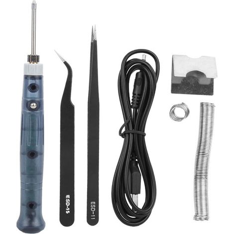 Kit saldatore portatile USB Crezuo per riparazioni elettriche all'aperto-Crezuo