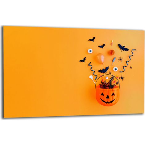 PLAQUE DE PROTECTION EN VERRE POUR CUISINIÈRE 80x52 HALLOWEEN (1/5)