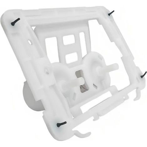 Valsir – Contre plaque pneumatique pour plaque de commande WC – Dimensions L21.5 x H14.5 cm – Plastique blanc – Tige et vis de fixation incluses