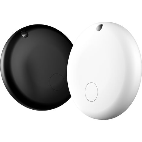 Smart Tracker 2 Pack, compatibile con Apple Find My (solo iOS), Air Tracker Tag per valigie, portafogli, chiavi e borse, segnale acustico da 100 dB, tracciamento in tutto il mondo, IP67, batteria sost