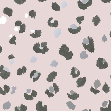Exclusive Leopard Print Wallpaper Holden Animal Spots Grey Metallic Black White (1/4)