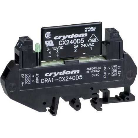 Crydom Relais à semi-conducteurs DRA1-CXE240D5 5 A Tension de contact (max.): 280 V/AC à commutation au zéro de tension (1/3)