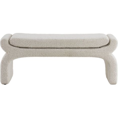 Pouf marrone in legno suggestivo Light & Living Nafya (1/4)