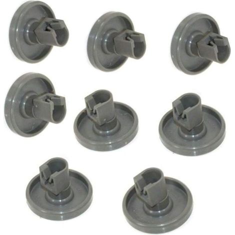 Roulettes Lave Vaisselle pour Panier Inférieur - Compatible avec Privileg, Faure, AEG, Electrolux, Zanussi... Jeu Complet de 8 Roues (1/4)
