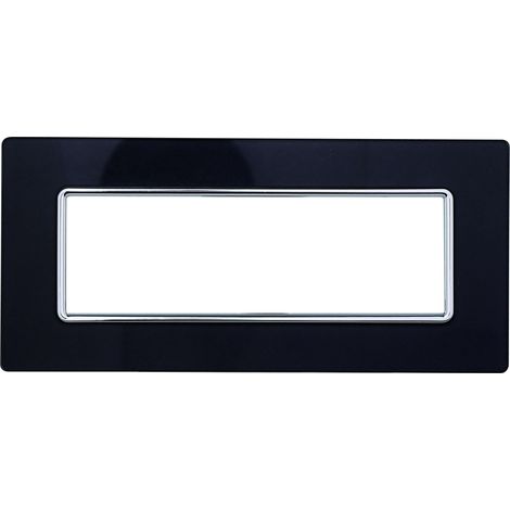 Kompatible Abdeckrahmen Bticino Matix 6 module Glas Dunkle Bronze Farbe (1/2)