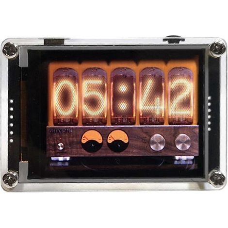 Analyseur de rythme numérique Clock Music Spectrum VU Meter 2,4 pouces (comme illustré) (1/5)
