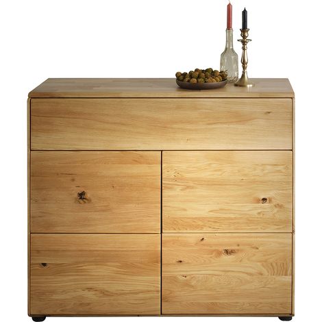 Kommode 100 cm breit modern in massiver Eiche KALAMARIA-69 (1/5)