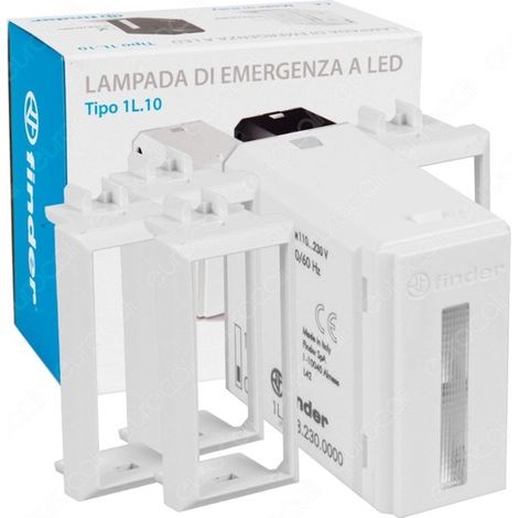 Lampada Emergenza Finder LUMOS 110-230V AC 14lm 1M Bianco 1L1082300000 (1/7)