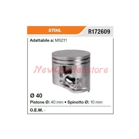 Pistone segmenti spinotto STIHL motosega MS211 172609