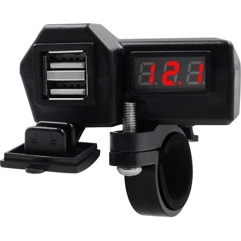 PRESA CARICATORE USB PER MOTO CARICATORE PER TELEFONO CELLULARE DOPPIA USB (1/5)