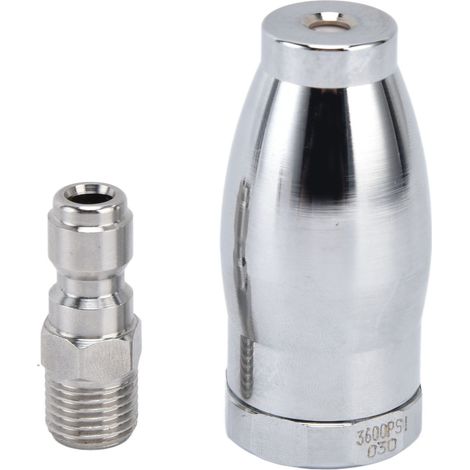 Buse turbo rotative pour nettoyeur haute pression 3600 PSI avec raccord rapide 1/4 po, buse rotative en acier inoxydable (1/5)