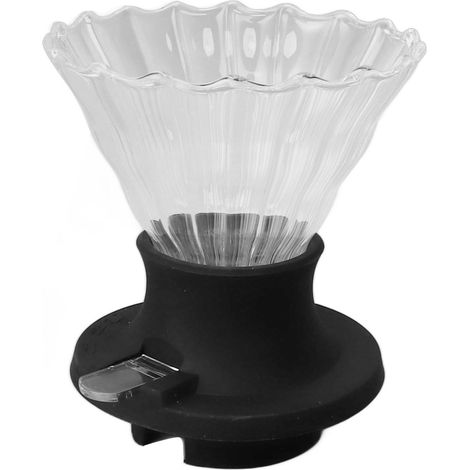 Filtre à café en verre borosilicate résistant à la chaleur, entonnoir à café goutte à goutte manuel, tasse de filtrage. (1/5)