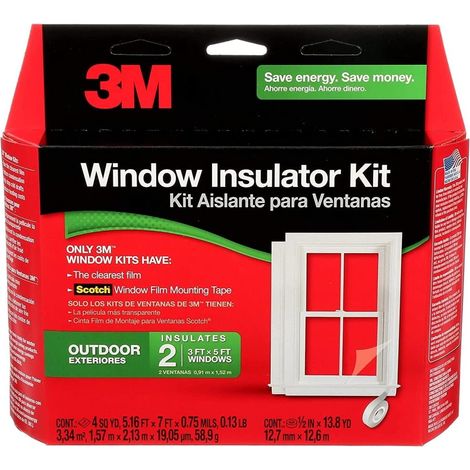 3M 2170 W-6 Kit di isolamento per esterni, trasparente, 2 finestre (1/5)