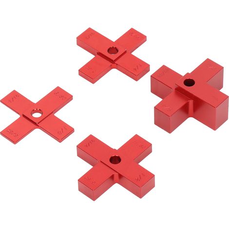 4-teiliges Aluminium-Kreuzhöhenmessset für die Holzbearbeitung, CNC-Präzisions-Einstellblöcke, genaue Messwerkzeuge (1/5)