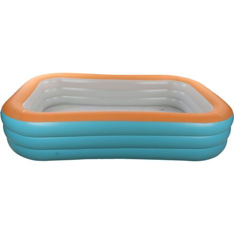Foldable inflatable children's pool, 3 layers, folding swimming pool for outdoor use, 2.6m/8.5ft (1/5)