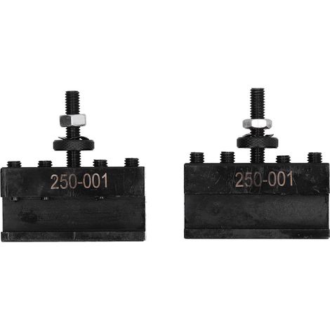 2 Pièces Porte‑Outil Tournage Fraisage Alésage Piston Coins Quincaillerie Acier Rapide 250‑001 (1/5)