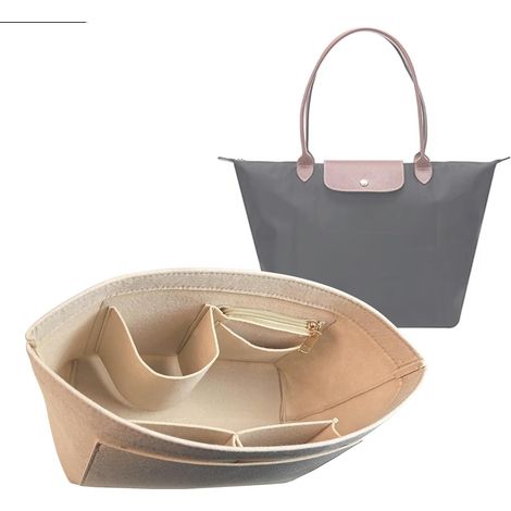 Organizador de bolso Y012-beige-M para bolso Le Pliage, talla M, color beige. (1/5)