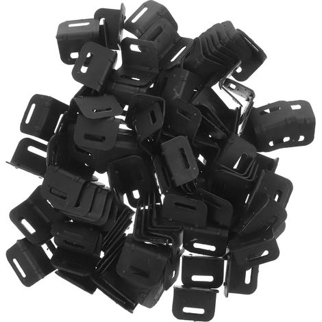 100 protège-coins pour meubles plastique noir pour cadres (1/5)