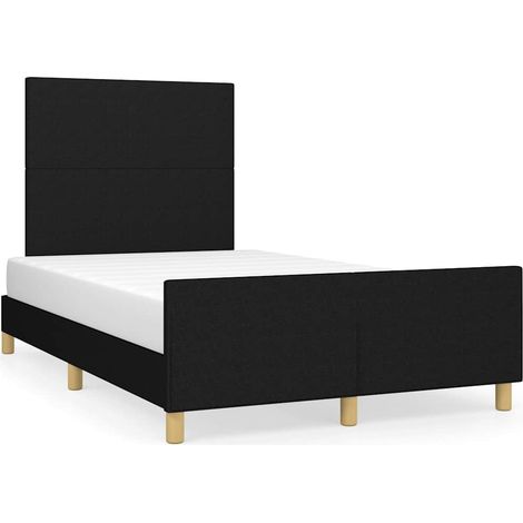 Maison Exclusive - Giroletto senza Materasso Nero 120x200 cm Tessuto (1/5)