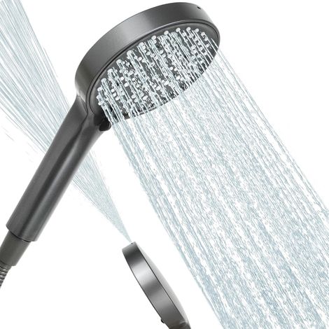 1 Pommeau de douche,6 modes,Diamètre 125mm,Buses silicone,Economie d'eau,Salle de bain (1/5)