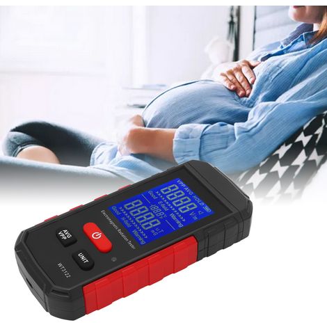 Détecteur de rayonnement WT3122, détecteur de champ électromagnétique, détecteur de rayonnement d'ondes électromagnétiques avec alarme sonore et visuelle, testeur de rayonnement pour téléphones portab (1/5)