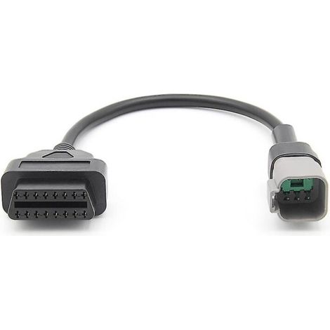 Adaptateur OBD2 : câble de diagnostic avec prise 6 broches vers prise 16 broches pour motos, quads, véhicules CAN-AM et UTV (1/5)