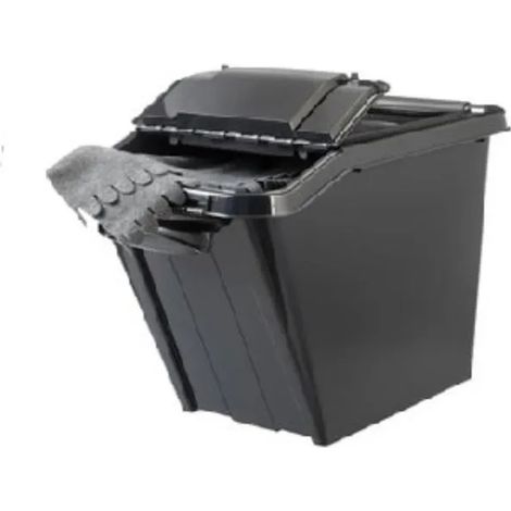 Boîte de rangement plast-team probox slanted 58 litres empilable