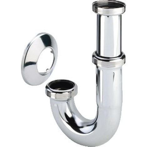Viega Siphon 1.1/4inch avec rosace Laiton Chrome (1/2)