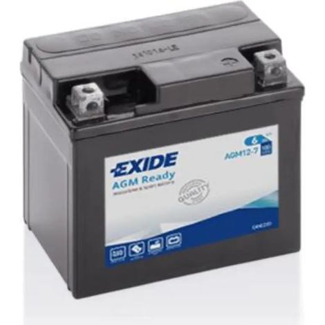 Batería De Moto Exide AGM12-7 (12V 6Ah)