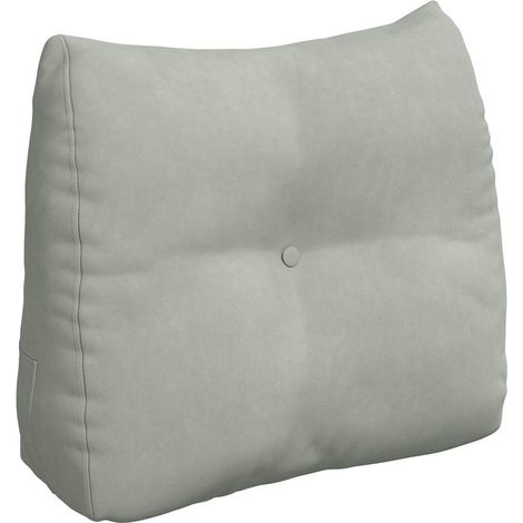 Coussin de Dos Gris clair 60 x 24 x 50 cm Velours