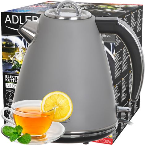 Hervidor de agua metálico STRIX gris AD 1343 de 1,5 L (1/5)