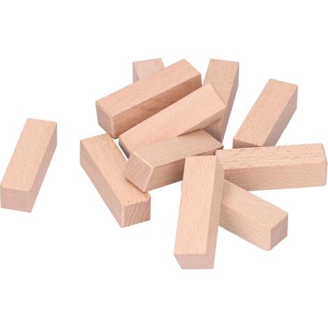 11 pièces Blocs de Sculpture en Hêtre Naturel Tampon Bois Brut Outil Taille 7x2x2cm pour Débutants et Experts Artisanat Bois (1/5)
