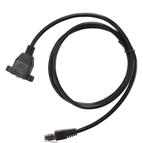 Câble Ethernet RJ45 Cat6 de 1 mètre, mâle-femelle, avec trou de fixation pour vis.
